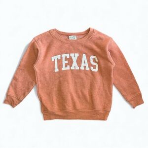 Oat Collective Kids Texas Longhorns Sweatshirt Orange Size 5T